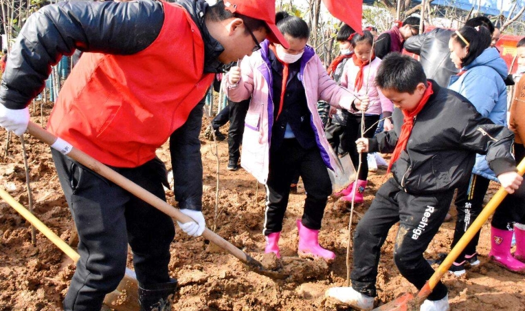 中华郡陶艺村植树活动